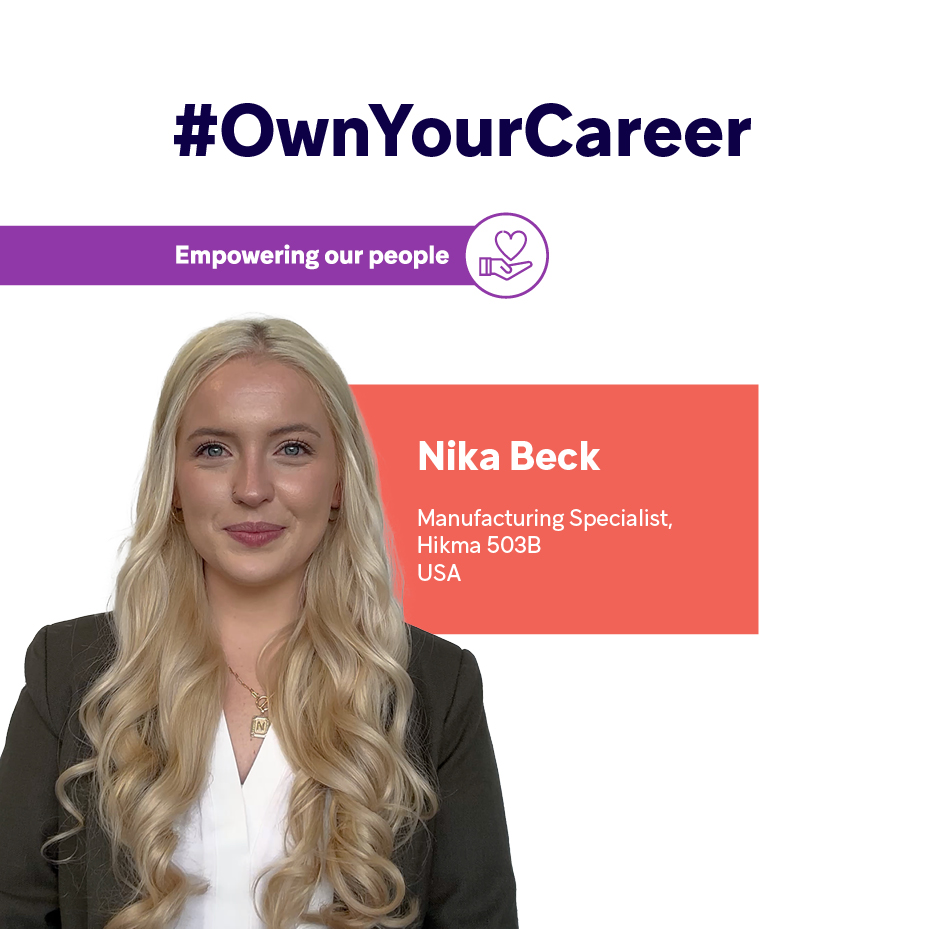 Meet Nika Beck, Manufacturing Specialist - Hikma 503B, US