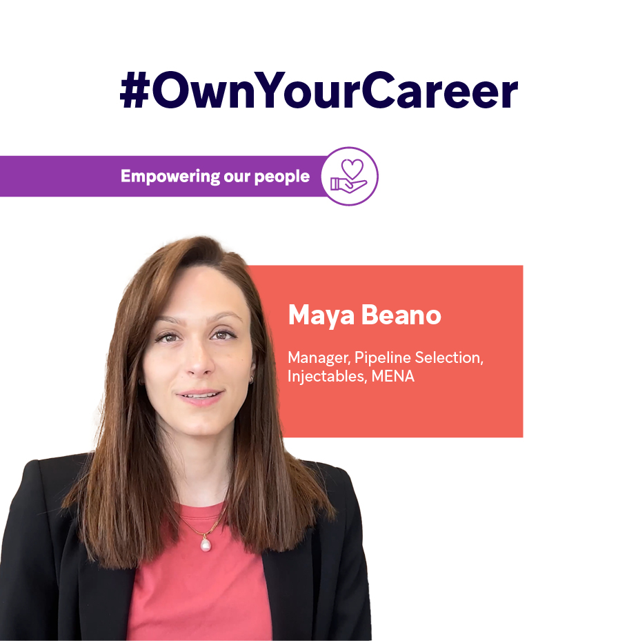 Meet Maya Beano, Manager, Pipeline Selection, Injectables, MENA